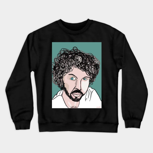 Skeptical Gent Crewneck Sweatshirt by ElizaC